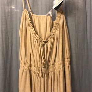 Khaki midi dress
